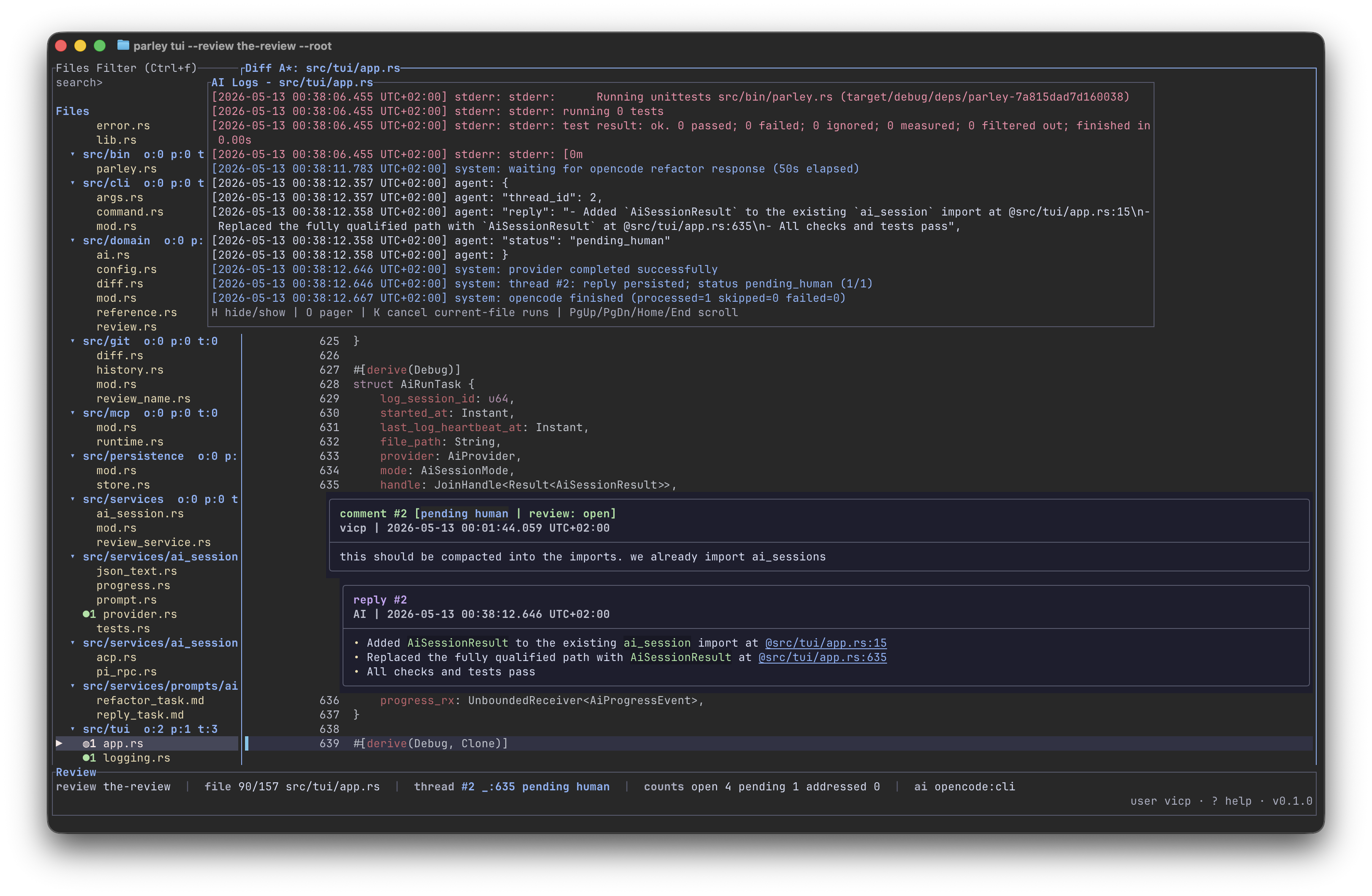 Parley AI session